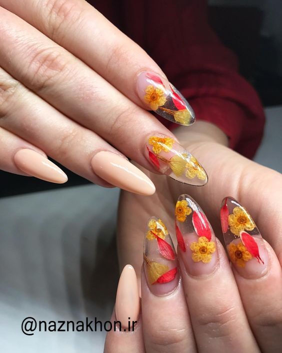 طراحی پاییزه نازناخن