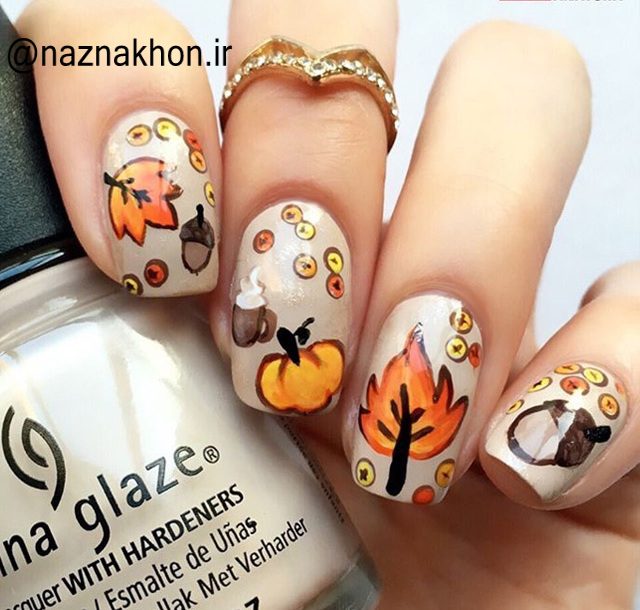طراحی پاییزه نازناخن