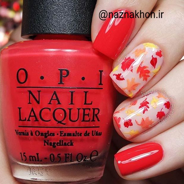 طراحی پاییزه نازناخن