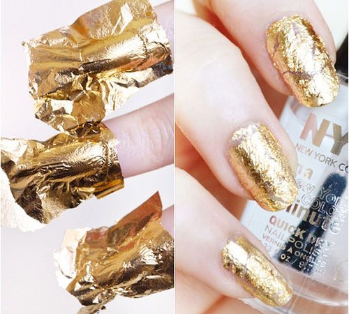 اموزش استفاده از چسب فویل و ژل فویل در طراحی ناخن