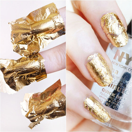 اموزش استفاده از چسب فویل و ژل فویل در طراحی ناخن